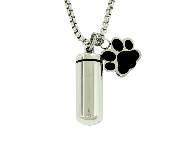 PENDENTIF URNE/CENDRE ACIER/PVD NOIR 18 PENDENTIF URNE/CENDRE ACIER/PVD NOIR 18